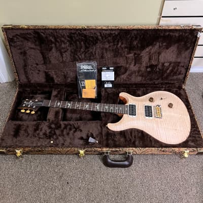 PRS Wood Library Custom 24 Fat Back 10 Top Torrefied Flamed Maple Neck Brazilian Fretboard Natural Satin 2023 image 7
