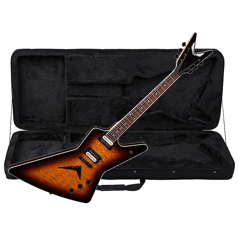 DEAN ZX Quilt Maple electric GUITAR Trans Brazilia - Bolt-on - NEW w/ Light  Case