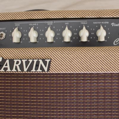 Carvin BelAir 212 Vintage Tube Series 50-Watt 2x12" Guitar Combo 1995 Tweed image 4