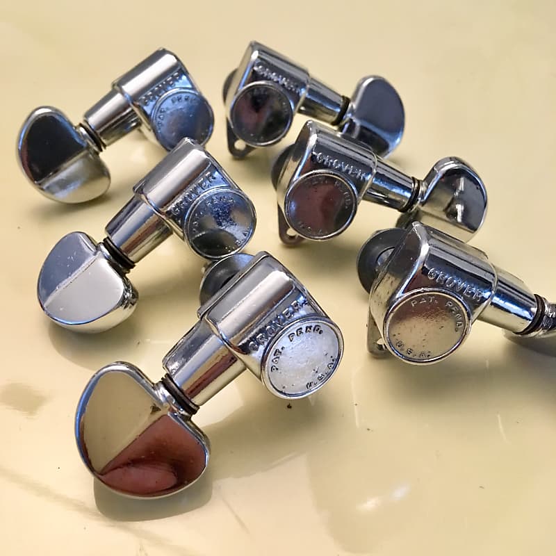 Grover Futura PAF pat pend usa tuners c 1965 Chrome original Reverb