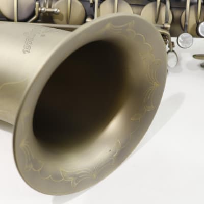 Antigua Winds Model TS4248AQ 'Powerbell' Tenor Saxophone in Antique Brass BRAND NEW image 10