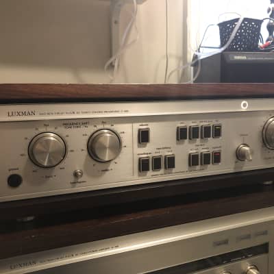 Luxman C-300 and M-300 1980-82 Silver, Wood | Reverb Luxman C-300 and M-300 1980-82 Silver, Wood | Reverb