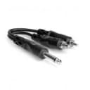 Hosa YPR-124  -  1/4" TS to Dual RCA Adapter