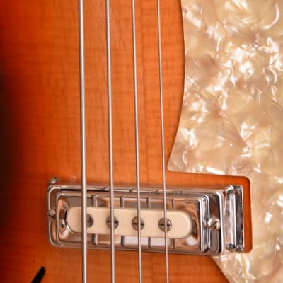 Hüttl Beat Bass Model 802 – 1960s German Vintage Archtop Beatles Bass Guitar / Gitarre image 7