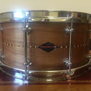 Craviotto Custom Shop 6.5" x 14" Solid-Shell - Single-ply Walnut Snare Drum 2015 Natural image 12