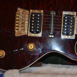 Gibson  nighthawk guitar  2011 red quilt top image 4