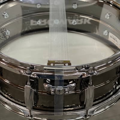 LUDWIG 14X5 BLACK BEAUTY HAMMERED BRASS SNARE DRUM image 6