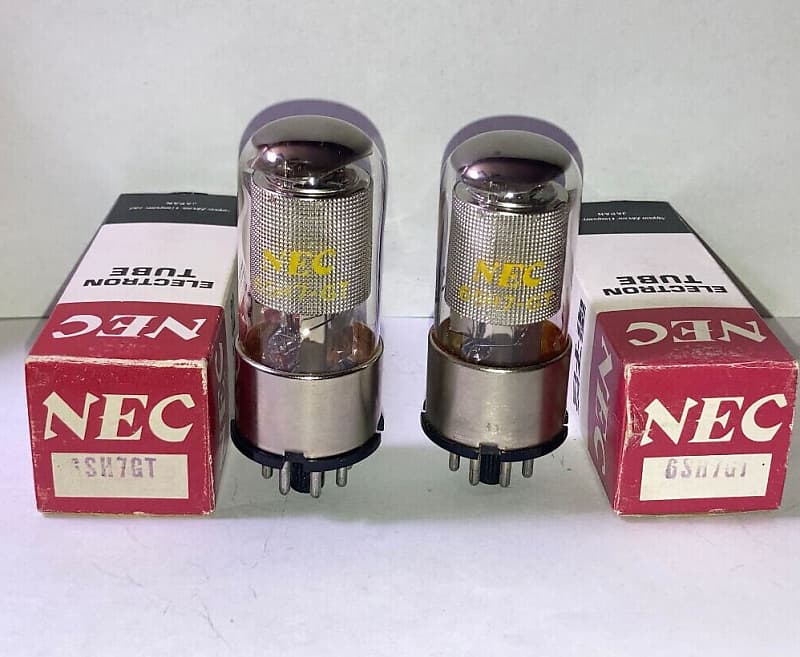 NEC 6SH7GT Punch Plate Tubes, Matched Pair, NOS/NIB, Tested, WE 717A  Substitute | Reverb