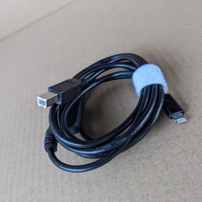 iConnectivity Inline USB B to Lightning iOS MIDI cable for iPhone and iPad - Black image 3