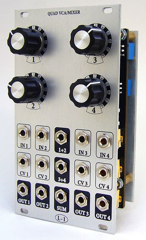 l-1 quad vca/mixer, euro, 14hp | factory assembled, new image 1