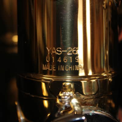 Yamaha YAS-26 Eb Student Alto Saxophone - Gold Lacquer & Nickel-Plate image 12