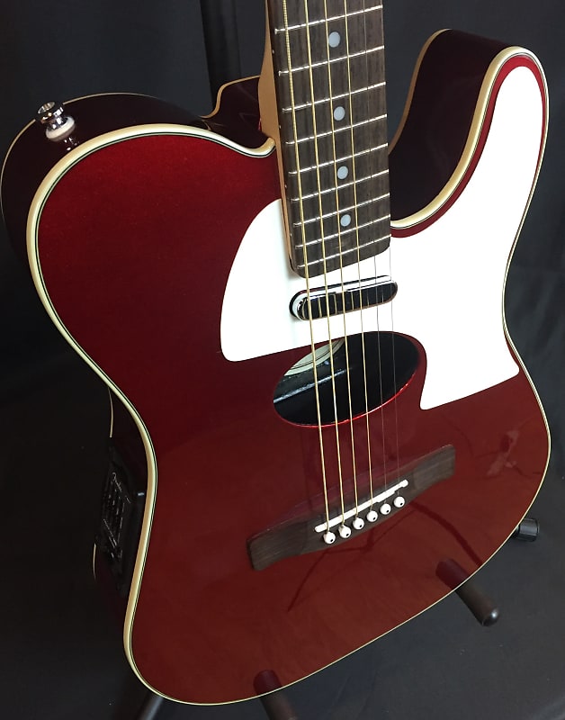 Fender Telecoustic Deluxe Acoustic-Electric Guitar Candy