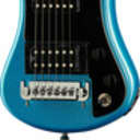 Hofner Deluxe Shorty Electric Travel Guitar Blue W/Gig Bag