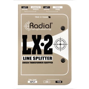 Radial LX-2 Passive Line-Level Splitter