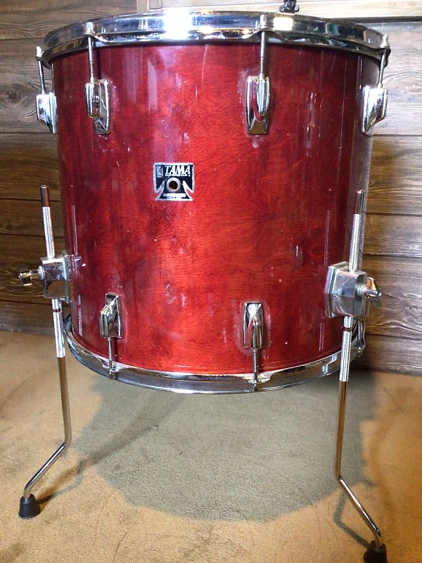 Tama Superstar 16” X 18” 1983 Floor Tom Cherry Wine Reverb