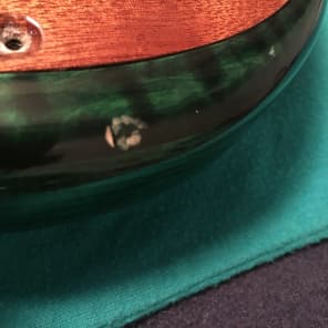 Prat Basses GODZILLA C3-WTF-24 24 string Bass (8x3) Trans Dark Emerald Green + Axe Handler Arc Stand image 14