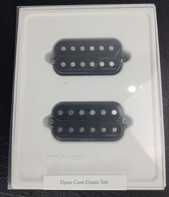 Fishman Fluence Classic Open Core 6 String Set Pickups - Black