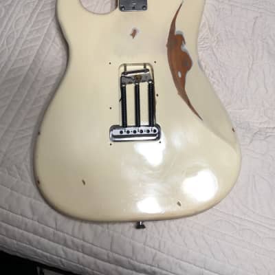 Fender Stratocaster  2014 White/Relic image 2