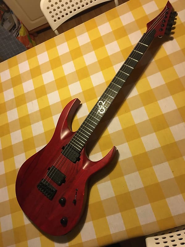 Solar Guitars A2.6 G1 TBR 2020 - Trans blood red + GOTOH locking tuners image 1