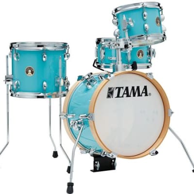 Tama Club JAM Flyer 4 Piece Shell Kit 14 Inch Bass Drum Aqua Blue