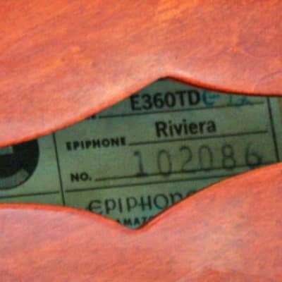 Epiphone Riviera E360-TD12C (1963) Vintage 12 string image 7