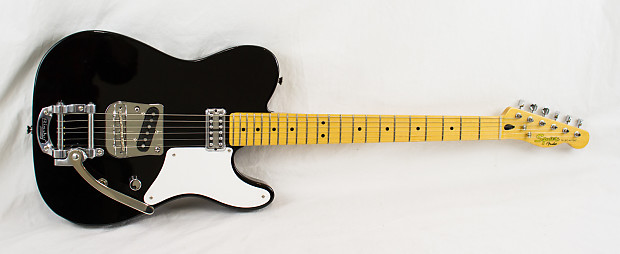 Squier Vintage Modified Cabronita Telecaster w/ Bigsby, Black | Reverb