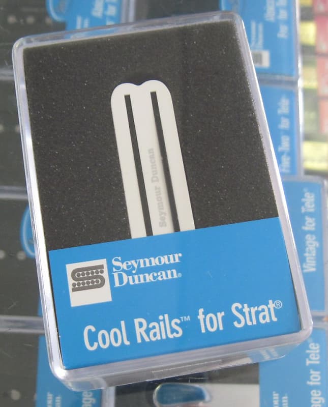 Seymour Duncan Cool Rails for Strat Bridge Pickup White SCR-1b image 1
