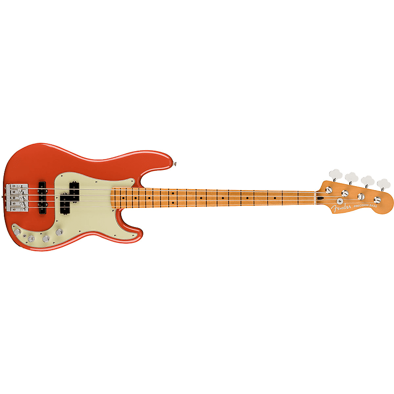 Fender Player Plus Precision Bass Guitar MN Fiesta Red - MIM 0147362340 image 1