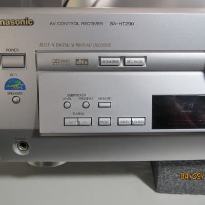 Panasonic SA-HT290 Home Theater Receiver w Remote - Tested - Sub Amplifier & Digital inputs - Silver image 4