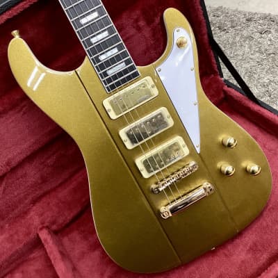 Joe Doe Guitars×Vintage JDV36 Gas Jockey Sparkling Gold Sand for sale