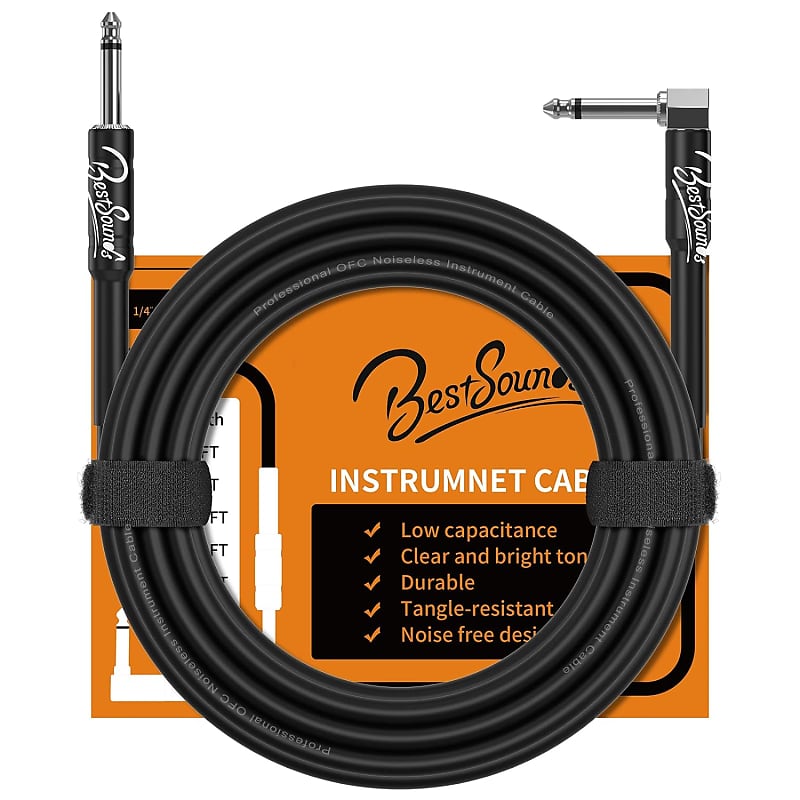 Electric Guitar Cable 20Ft, Instrument Cable Cord For Bass Reverb