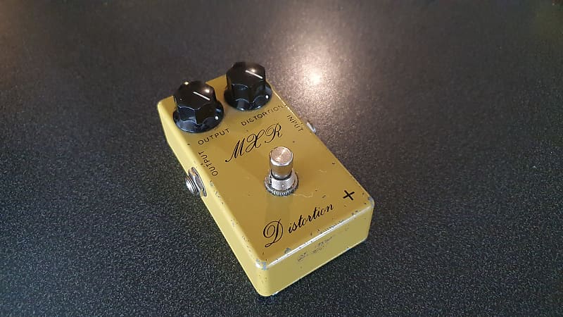 MXR MX-104 Distortion+ Script logo 1976