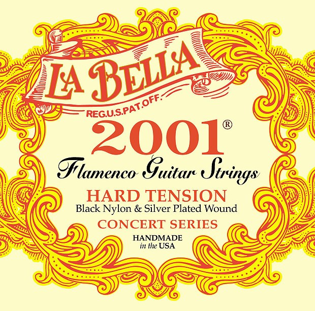 La Bella 2001FH Flamenco Guitar Strings - Hard image 1