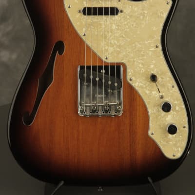2009 Fender '69 Telecaster Thinline reissue made in Mexico MIM 2-Tone Sunburst for sale