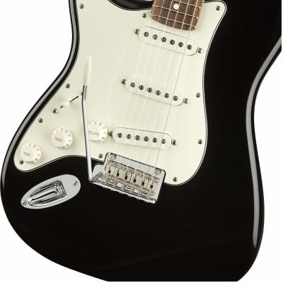 Fender Player Stratocaster, Pau Ferro, Left Handed - Black image 3