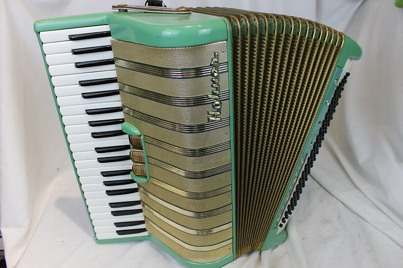 2297 Green Hohner Marchesa Piano Accordion LM 41 120 Reverb
