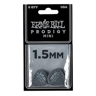 Ernie Ball Prodigy 1.5mm mini Guitar Picks - 6 Pack, P09200 image 1