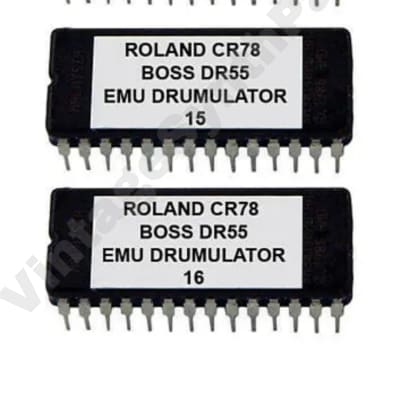 Alesis HR16 / HR16B Soundchip Upgrade Roland CR-78, Boss DR-55 & Emu Drumulator Rom Eprom CR78 DR55 HR-16 HR16B