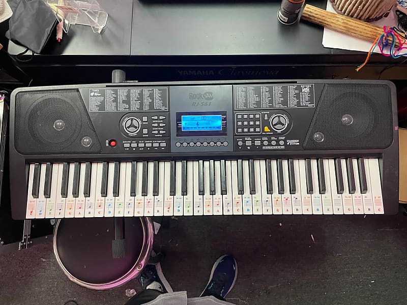 RockJam 電子キーボード RJ-561 譜面台・アダプター付き RockJam RJ561 61-Key Electronic Keyboard, stand and chair | eBay