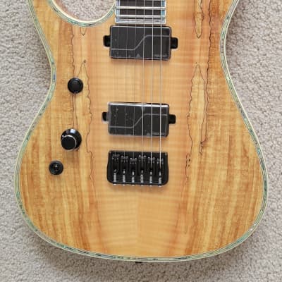 B.C. Rich Shredzilla Extreme Exotic Electric Guitar, Left Handed, Spalted Maple, New Hard Shell Case image 3