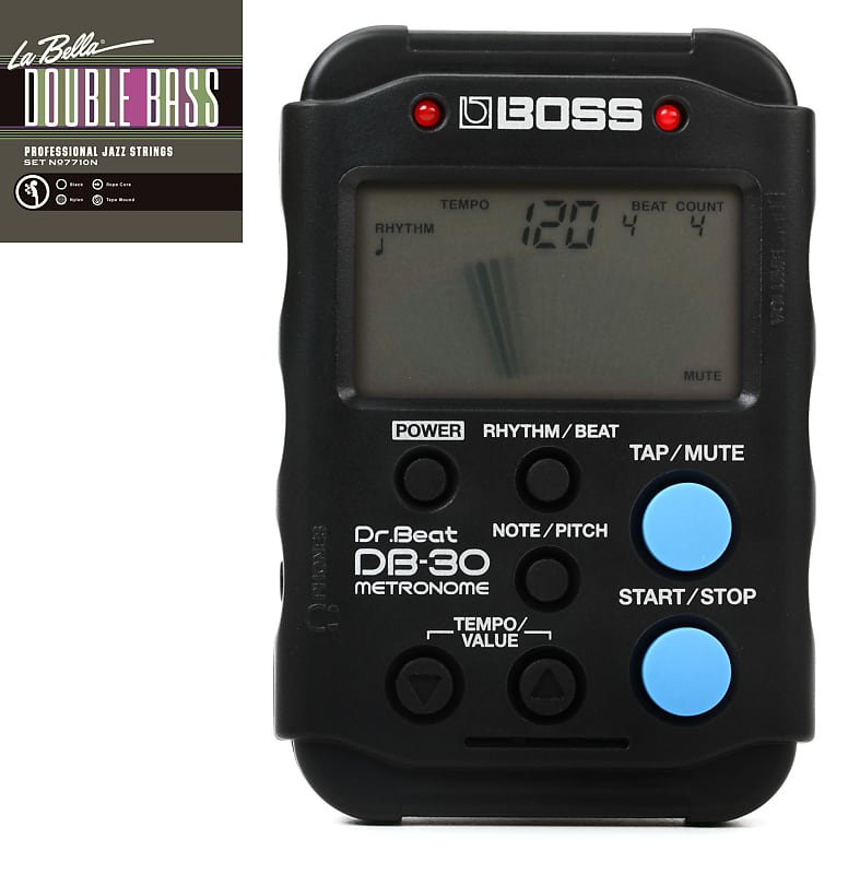 La Bella 7710N Black Nylon Tape Wound Double Bass String Set Reverb