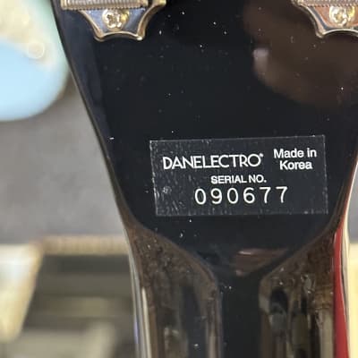 Danelectro 59M NOS+ LEFTY/Zurda  Super Limited 2023  - Black image 11