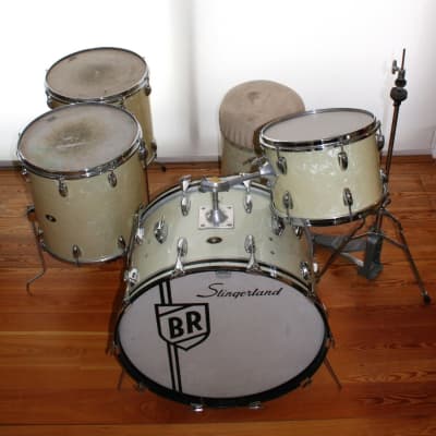 Buddy Rich's Slingerland 1968 White Marine Pearl Drum Set. image 20