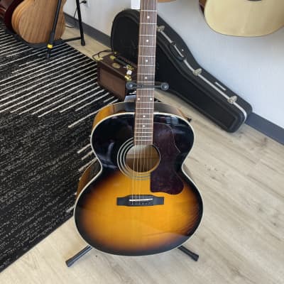 お待たせ! Epiphone by Gibson EJ200 BK; 2002 very straight neck | Reverb ギター