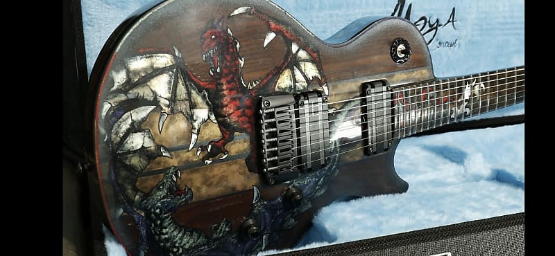 Moya Dragons 7 String custom boutique handmade guitar  2018 image 1
