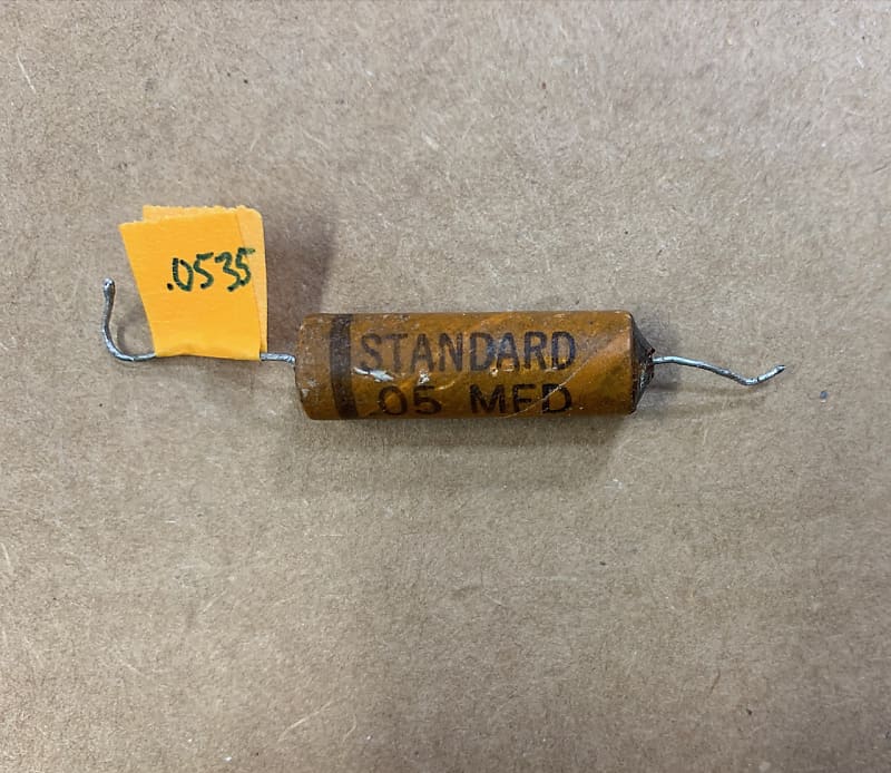 Standard mylar wax capacitor 0.05 µf, 400V. Tested. | Reverb