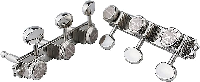 SAPHUE 6 Inline Guitar Lock String Tuners 1:15 Vintage Machine Heads For ST TL Style Electric Guitar, Folk Or Acoustic Guitar