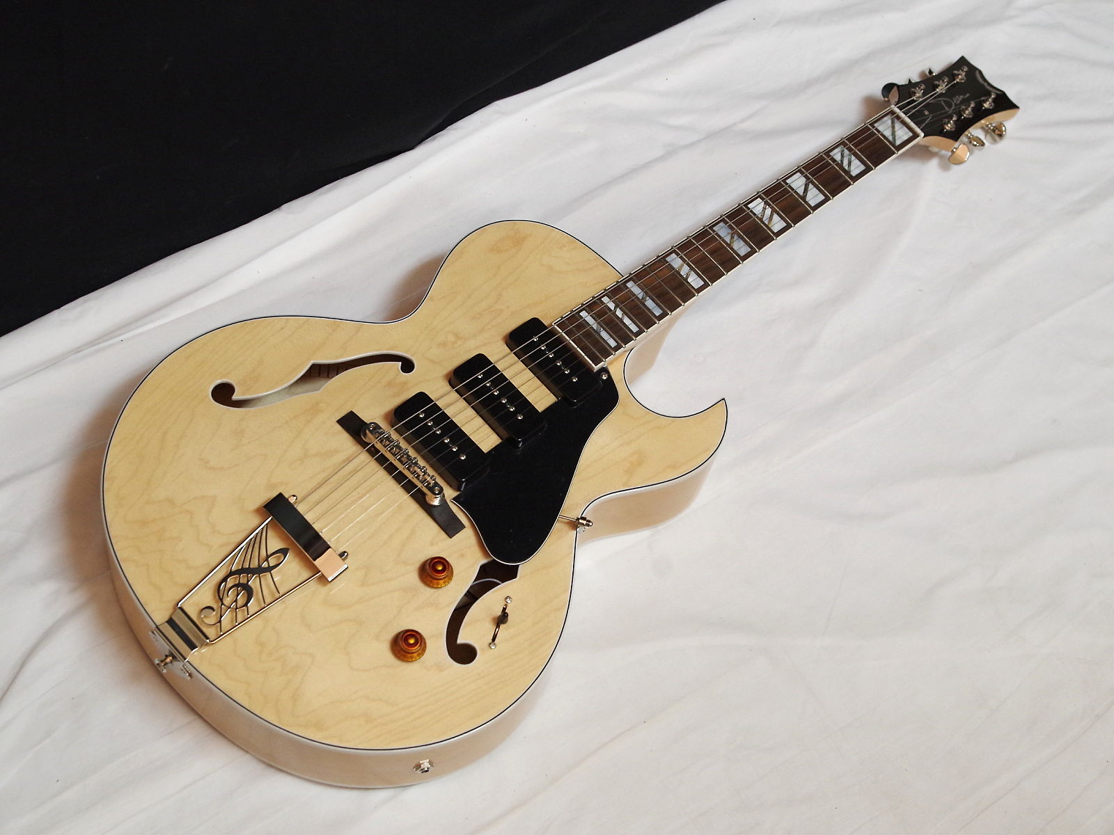 Dean Palomino Electric Guitar Gloss Natural Reverb