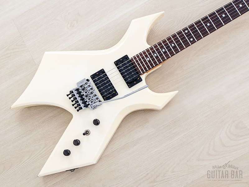 1988 BC Rich Warlock NJ Series WGR-2X Snow White w/ Floyd Rose