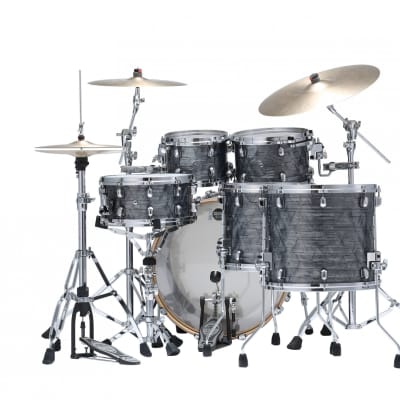Tama WBR52RZS-CCO Starclassic Walnut/Birch Duracover Wrap Shell Kit 5 pcs - Charcoal Onyx/Chrome HW image 3